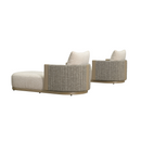PURPLE LEAF Outdoor Chaise Lounge with 11'' Plush Cushion