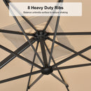 Clearance - PURPLE LEAF OPEN BOX Outdoor Umbrella Tiltable Patio Umbrella