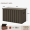 PURPLE LEAF Outdoor Deck Box Waterproof Lockable Storage Box Container with Lid Deck Organization for Patio Cushions Side Table Pool Accessories Garden Tools