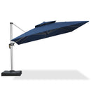 Clearance - PURPLE LEAF OPEN BOX Premium Patio Umbrella Classic SUNBRELLA Cantilever Umbrellas