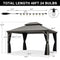 PURPLE LEAF Patio Gazebo for Backyard | Hardtop Galvanized Steel Frame with String Lights | Light Grey