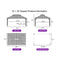 PURPLE LEAF Hardtop Gazebo for Patio Wood Grain Galvanized Steel Frame Awning with String Lights-clear