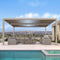 PURPLE LEAF Louvered Pergola Outdoor Aluminum Pergola with Adjustable Roof for Deck Backyard Garden Hardtop Gazebo