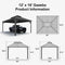 PURPLE LEAF Outdoor Metal Carport Gazebo Grey Steel Roof Aluminum Frame Shelter for Parking