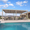 PURPLE LEAF Louvered Pergola Outdoor Aluminum Pergola with Adjustable Roof for Deck Backyard Garden Hardtop Gazebo