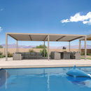 PURPLE LEAF Louvered Pergola Outdoor Aluminum Pergola with Adjustable Roof for Deck Backyard Garden Hardtop Gazebo