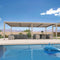 PURPLE LEAF Louvered Pergola Outdoor Aluminum Pergola with Adjustable Roof for Deck Backyard Garden Hardtop Gazebo