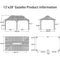PURPLE LEAF Outdoor Hardtop Gazebo for Garden Bronze Double Roof Aluminum Frame Pavilion