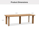 PURPLE LEAF 7 / 9 / 11 pcs Outdoor Dining Set Patio Dining Furniture for Lawn Backyard Deck Brown