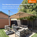 PURPLE LEAF Premium Patio Umbrella Classic SUNBRELLA Cantilever Umbrellas