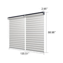 PURPLELEAF Outdoor Louvered Pergola Roller Blinds with Thermal Insulated, UV Protection Waterproof Fabric, Privacy Protection for Pergola, Easy to Install