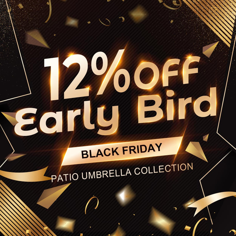 PURPLE LEAF Affordable Outdoor Umbrella Round Cantilever Umbrella for Garden