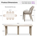 PURPLE LEAF 7/9/11 Pieces Patio Dining Set with Sunbrella Cushions All-Weather Wicker Patio Table and Chairs for Deck, Garden