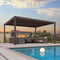 PURPLE LEAF Louvered Pergola Outdoor Adjustable Roof Modern Patio Aluminum Pergola for Deck Backyard Garden Hardtop Gazebo