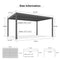 PURPLE LEAF Outdoor Louvered Pergola Patio Sun Shade Shelter with Adjustable Hardtop Patio Pergola Grey