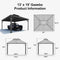 PURPLE LEAF Outdoor Metal Carport Gazebo Grey Steel Roof Aluminum Frame Shelter for Parking