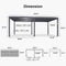 PURPLE LEAF Outdoor Louvered Pergola Patio Sun Shade Shelter with Adjustable Hardtop Patio Pergola Grey