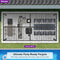 PURPLE LEAF Outdoor Louvered Pergola Patio Sun Shade Shelter with Adjustable Hardtop Patio Pergola Grey