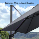 Clearance - PURPLE LEAF OPEN BOX Outdoor Umbrella Tiltable Patio Umbrella