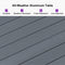 PURPLE LEAF 7/9/11 Pieces Outdoor Dining Set with Aluminium Table and Rattan Chairs, Grey