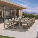 PURPLE LEAF Caesar Outdoor Dining Set Aluminum Luxury Patio Furniture Table and Chairs Set with Olifen Removable Thick Cushion and Pillow Patio Dining Sets for Garden Deck