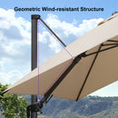 Clearance - PURPLE LEAF OPEN BOX Outdoor Umbrella Tiltable Patio Umbrella