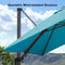 PURPLE LEAF Affordable Patio Umbrella Swivel Left-Right Tiliting Cantilever Umbrella