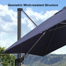 Clearance - PURPLE LEAF OPEN BOX Outdoor Umbrella Tiltable Patio Umbrella