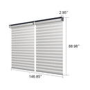 PURPLELEAF Outdoor Louvered Pergola Roller Blinds with Thermal Insulated, UV Protection Waterproof Fabric, Privacy Protection for Pergola, Easy to Install