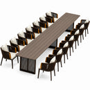 PURPLE LEAF Hailar Outdoor Dining Set for Family, Aluminum Outdoor Patio Table and Chairs Set with Olefin Cushions, Patio Furniture Set for Garden or Deck