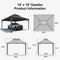 PURPLE LEAF Outdoor Metal Carport Gazebo Grey Steel Roof Aluminum Frame Shelter for Parking