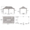 PURPLE LEAF Outdoor Metal Carport Gazebo Grey Steel Roof Aluminum Frame Shelter for Parking