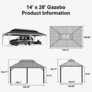 PURPLE LEAF White Metal Carport with Galvanized Steel Roof Aluminum Frame All-Weather Car Shelter