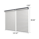 PURPLELEAF Outdoor Louvered Pergola Roller Blinds with Thermal Insulated, UV Protection Waterproof Fabric, Privacy Protection for Pergola, Easy to Install