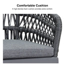 OPEN BOX I PURPLE LEAF Outdoor Dining Chair ×2 All-Weather PE Rattan with Aluminum Frame