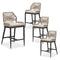 PURPLE LEAF Bar Stool Set of 2, Modern Counter Stool & Bar Stools with Cushions, Isand Bar Stools.