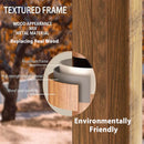PURPLE LEAF Hardtop Gazebo for Patio Wood Grain Aluminum Frame Awning with Reinforcement Support Rod