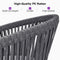 PURPLE LEAF 7/9/11 Pieces Outdoor Dining Set with Aluminium Table and Rattan Chairs, Grey