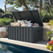 PURPLE LEAF Outdoor Deck Box Waterproof Lockable Storage Box Container with Lid Deck Organization for Patio Cushions Side Table Pool Accessories Garden Tools