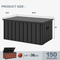 PURPLE LEAF Outdoor Deck Box Waterproof Lockable Storage Box Container with Lid Deck Organization for Patio Cushions Side Table Pool Accessories Garden Tools