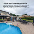 PURPLE LEAF Premium Patio Umbrella Classic SUNBRELLA Cantilever Umbrellas