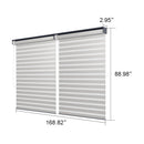 PURPLELEAF Outdoor Louvered Pergola Roller Blinds with Thermal Insulated, UV Protection Waterproof Fabric, Privacy Protection for Pergola, Easy to Install