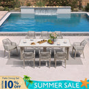 PURPLE LEAF Outdoor Dining Set with Sunbrella Cushions wicker patio table set  for Kitchen Deck Garden Outdoor Furniture Sets