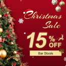 PURPLE LEAF Modern Bar Stools Set of 2, Aluminum Bar Stool with Cushion for Indoor and Outdoor, Kitchen Island