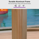 PURPLE LEAF Sunbrella Counter Height Outdoor Bar Stool , Teak