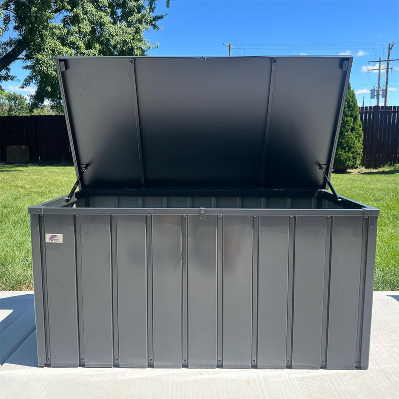 PURPLE LEAF Outdoor Deck Box Waterproof Lockable Storage Box Container with Lid Deck Organization for Patio Cushions Side Table Pool Accessories Garden Tools