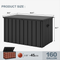 PURPLE LEAF Outdoor Deck Box Waterproof Lockable Storage Box Container with Lid Deck Organization for Patio Cushions Side Table Pool Accessories Garden Tools