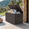 PURPLE LEAF Outdoor Deck Box Waterproof Lockable Storage Box Container with Lid Deck Organization for Patio Cushions Side Table Pool Accessories Garden Tools
