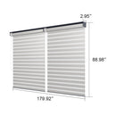 PURPLELEAF Outdoor Louvered Pergola Roller Blinds with Thermal Insulated, UV Protection Waterproof Fabric, Privacy Protection for Pergola, Easy to Install