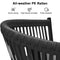 PURPLE LEAF Counter Stools, Bar Stools Set of 2 Rattan Bar Stools Wicker Bar Chairs Woven Aluminum Barstools with Back and Cushions